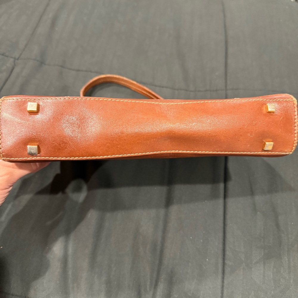 Vintage Etienne Aigner Brown Leather Handbag - Picture 6 of 8